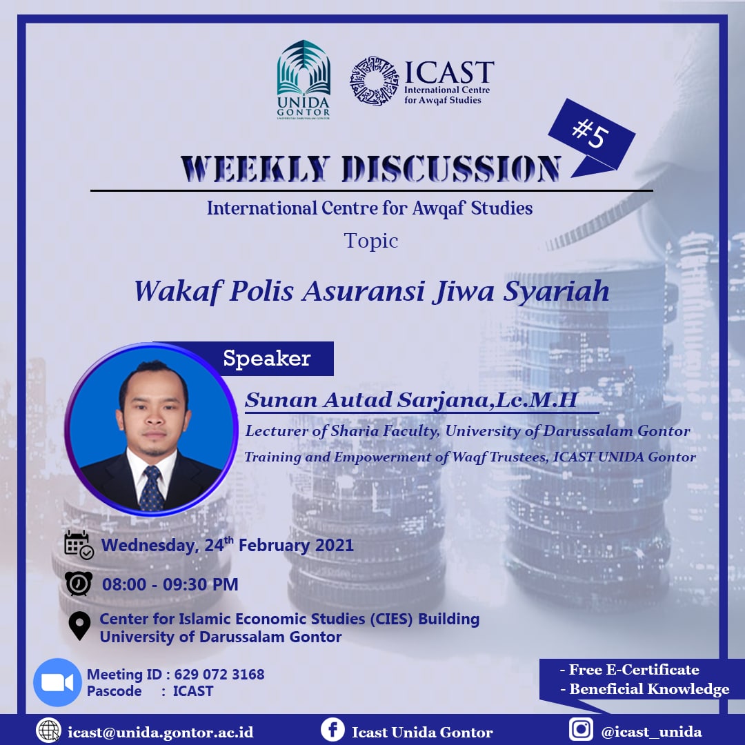 icast-weekly-discussion-wakaf-polis-asuransi-jiwa-syariah