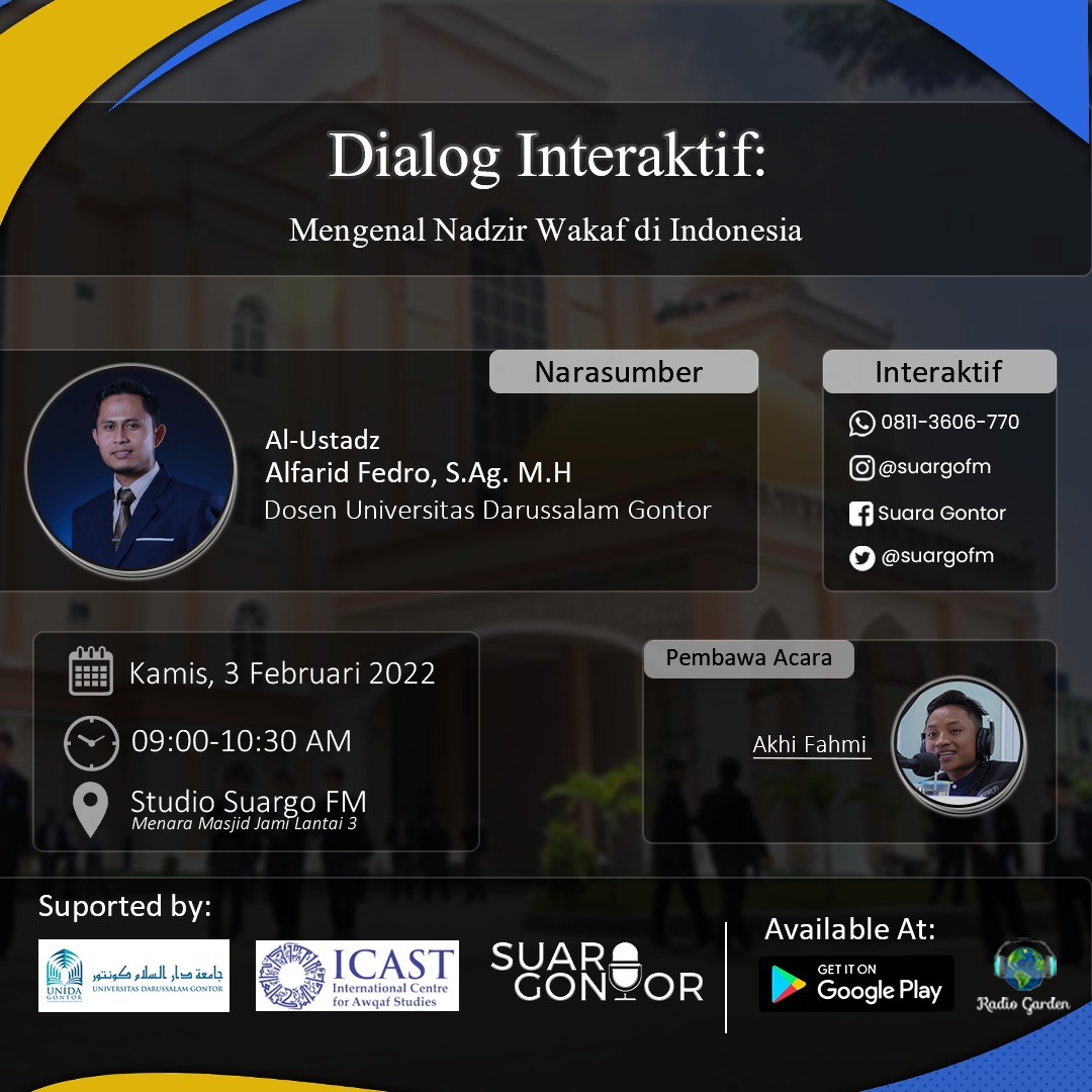 Dialog Interaktif: Mengenal Nazhir Wakaf di Indonesia